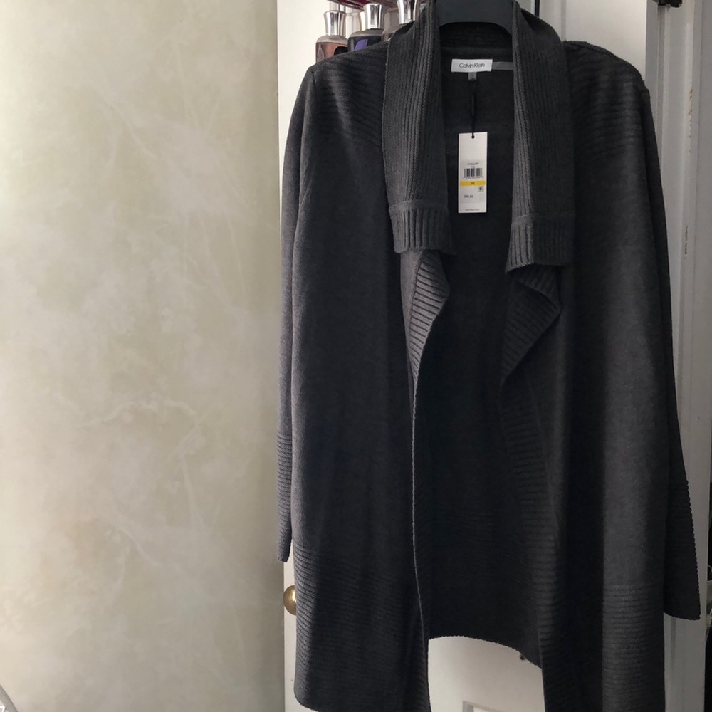 Calvin Klein M Sweater Cardigan $89.50 NWT